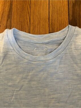 Men's Light Blue Merino Tech long sleeve